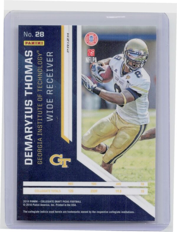 2016 Prizm Collegiate Draft Picks Demaryius Thomas Prizms Red #28 Jackets - Image 3