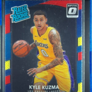2017-18 Donruss Optic Kyle Kuzma Red and Yellow #174 Lakers