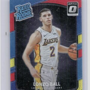 2017-18 Donruss Optic Lonzo Ball Red and Yellow #199 Lakers