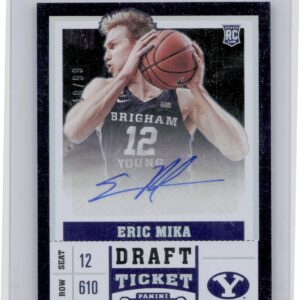 2017-18 Panini Contenders Draft Picks Eric Mika AU SN99 #106 Cougars College Dra