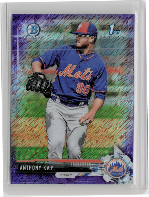 2017 Bowman Chrome Anthony Kay #BCP246 Mets Prospects Purple Shimmer Refractor