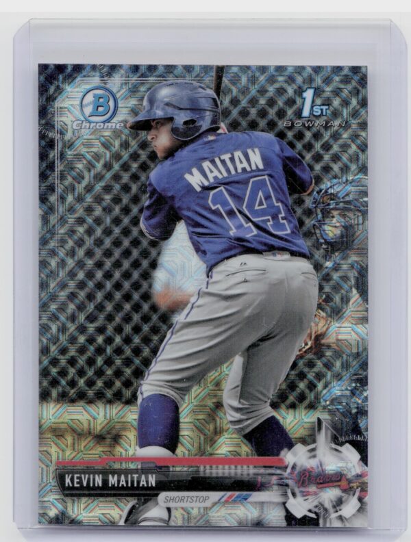 2017 Bowman Kevin Maitan #BCP100 Braves Chrome Prospects Mojo