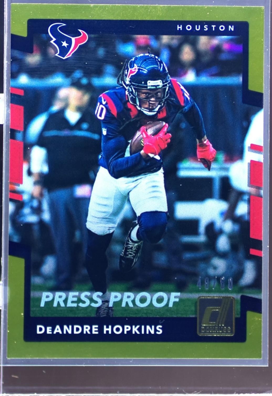 2017 Donruss DeAndre Hopkins Press Proof Gold /50 #273 Texans