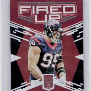 2017 Donruss Elite J.J. Watt SN99 #13 Texans Fired Up Red