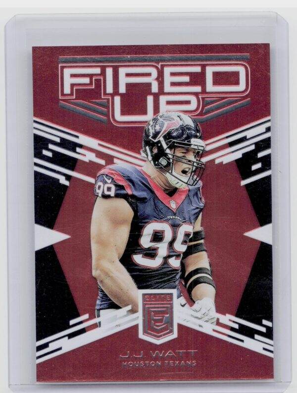 2017 Donruss Elite J.J. Watt SN99 #13 Texans Fired Up Red