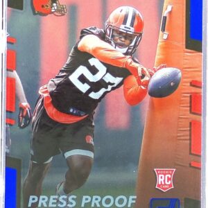 2017 Donruss Jabrill Peppers Press Proof Blue RC #390 Browns