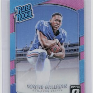 2017 Donruss Optic Wayne Gallman Pink #188 Giants