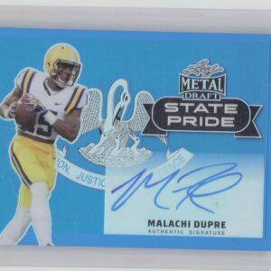 2017 Leaf Metal Draft Malachi Dupre AU SN35 #SP-MD1 Tigers State Pride Autograph