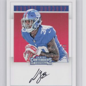 2017 Panini Contenders Wayne Gallman AU SN199 #RR-WG Giants Rookie Roundup Autog