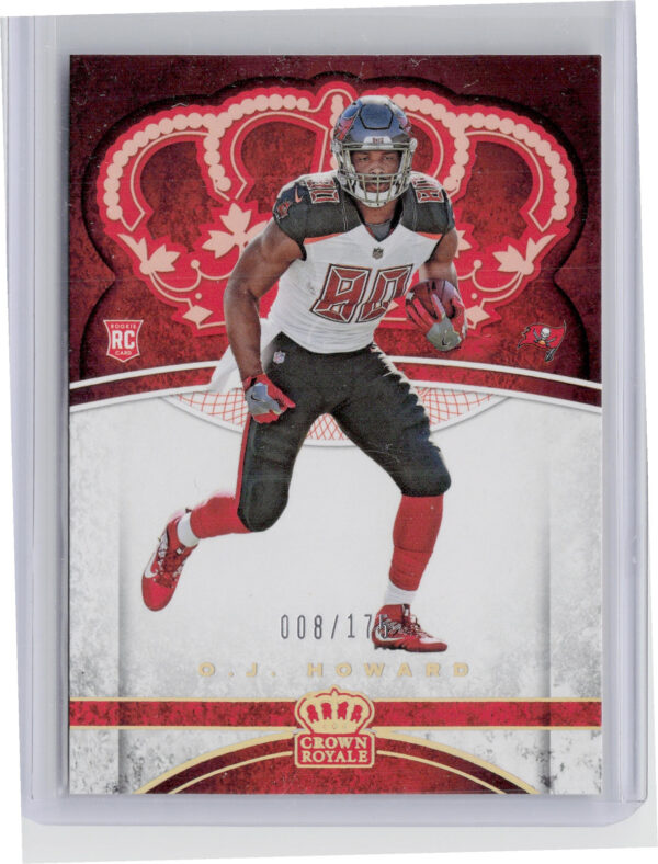 2017 Panini Crown Royale O.J. Howard Holo Gold SN175 #92 Buccaneers