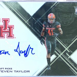 2017 Panini Elite Draft Picks Steven Taylor Auto RC #228 Cougars Draft Picks