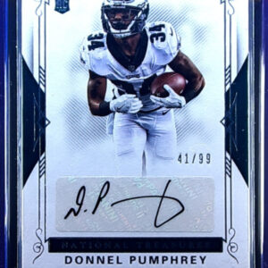 2017 Panini National Treasures Donnel Pumphrey AU RC SN99 #122 Eagles