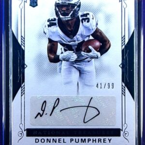 2017 Panini National Treasures Donnel Pumphrey AU RC SN99 #122 Eagles