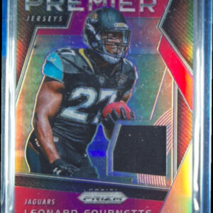 2017 Panini Prizm Leonard Fournette MEM #12 Jaguars Prizm Premier Jerseys Pink