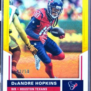 2017 Score DeAndre Hopkins Gold Zone /50 #139 Texans