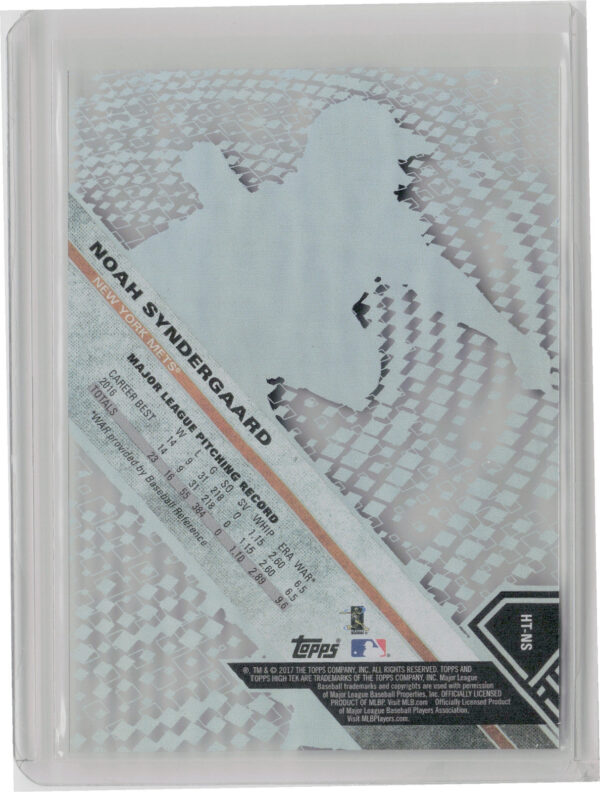 2017 Topps High Tek Noah Syndergaard #HT-NS Mets - Image 3
