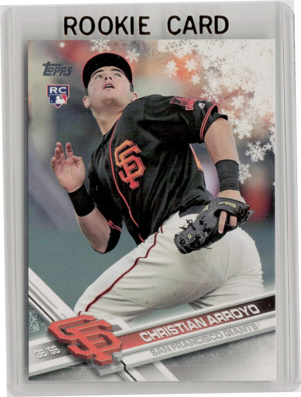 2017 Topps Holiday Christian Arroyo RC #HMW37 Giants
