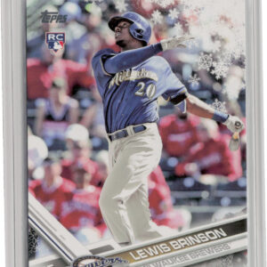 2017 Topps Holiday Lewis Brinson RC #HMW82 Brewers