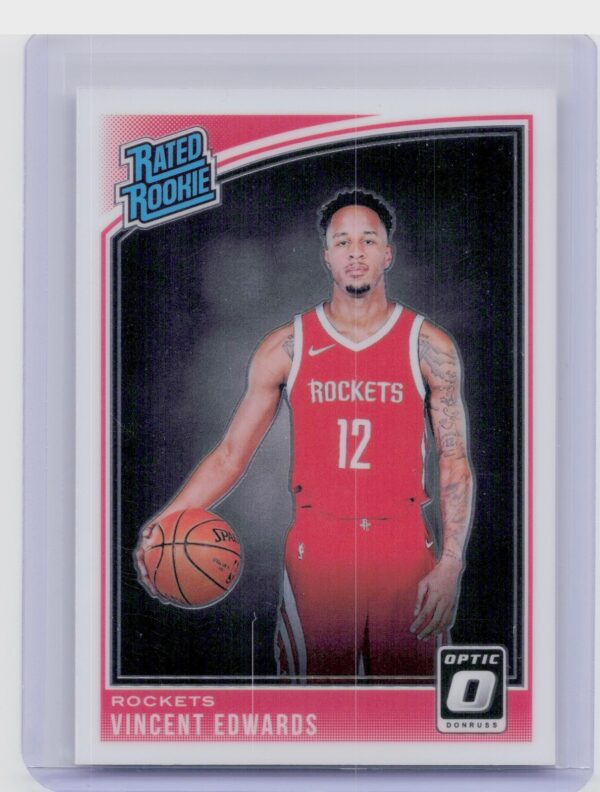 2018-19 Donruss Optic Vincent Edwards RC #165 Rockets