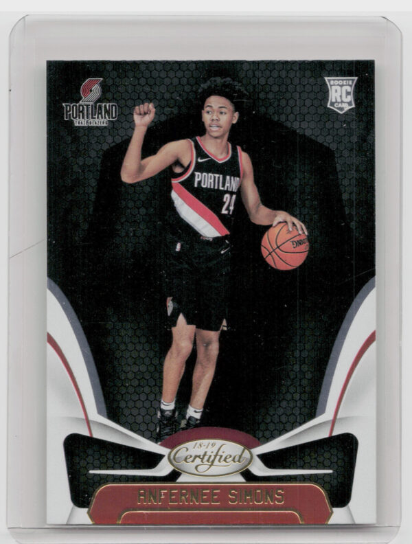 2018-19 Panini Certified Anfernee Simons RC #174 Blazers