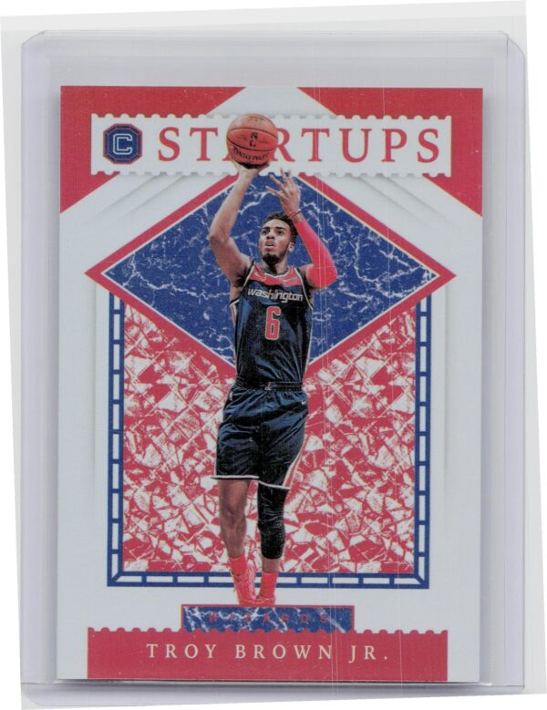 2018-19 Panini Cornerstones Troy Brown Jr. #14 Wizards Startups
