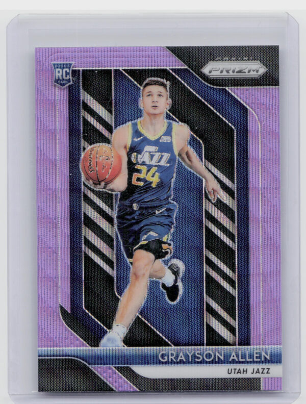 2018-19 Panini Prizm Grayson Allen Prizms Purple Wave #123 Jazz