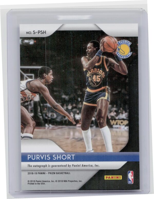 2018-19 Panini Prizm Purvis Short AU #S-PSH Warriors Signatures - Image 3