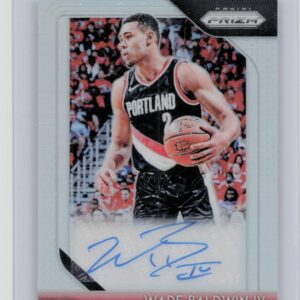 2018-19 Panini Prizm Wade Baldwin IV AU #S-WB4 Blazers Signatures Prizms Silver