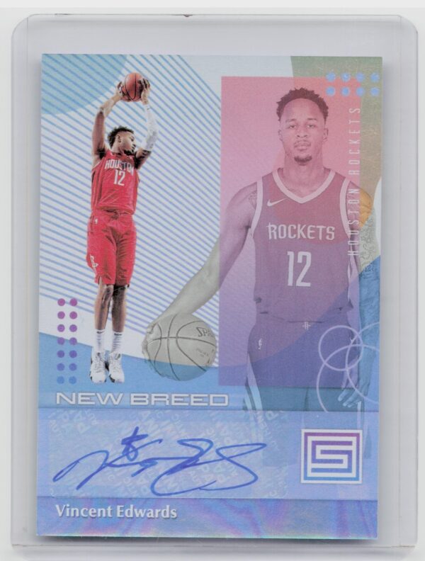 2018-19 Panini Status Vincent Edwards AU #NB-VED Rockets New Breed