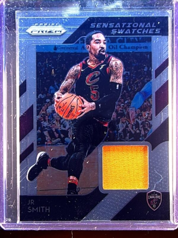 2018-19 Prizm Jr Smith JSY #26 Cavaliers Sensational Swatches