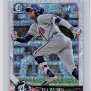 2018 Bowman Cristian Pache #BCP46 Braves Chrome Prospects Mojo Refractor