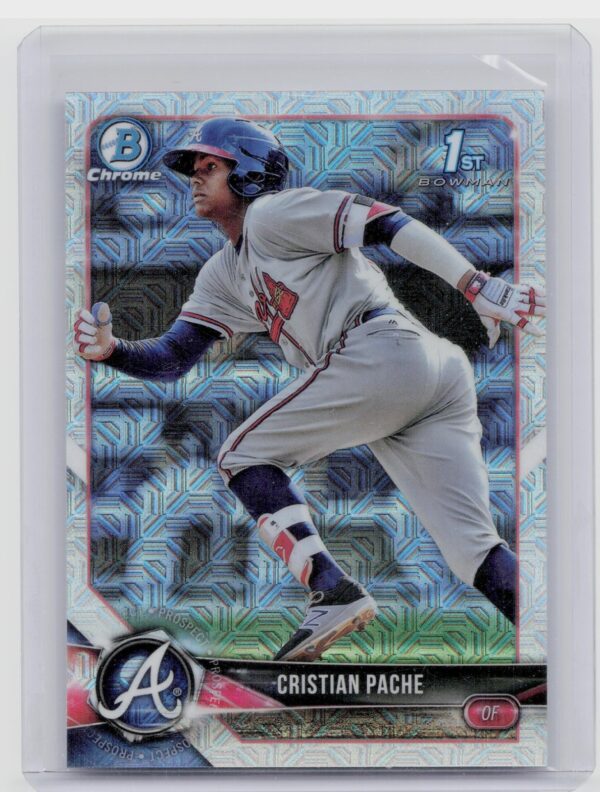 2018 Bowman Cristian Pache #BCP46 Braves Chrome Prospects Mojo Refractor
