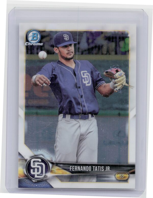 2018 Bowman Fernando Tatis Jr. #BCP114 Padres Chrome Prospects