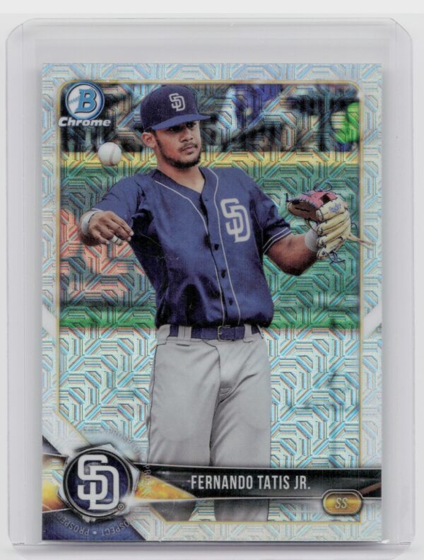 2018 Bowman Fernando Tatis Jr. #BCP114 Padres Chrome Prospects Mojo Refractor