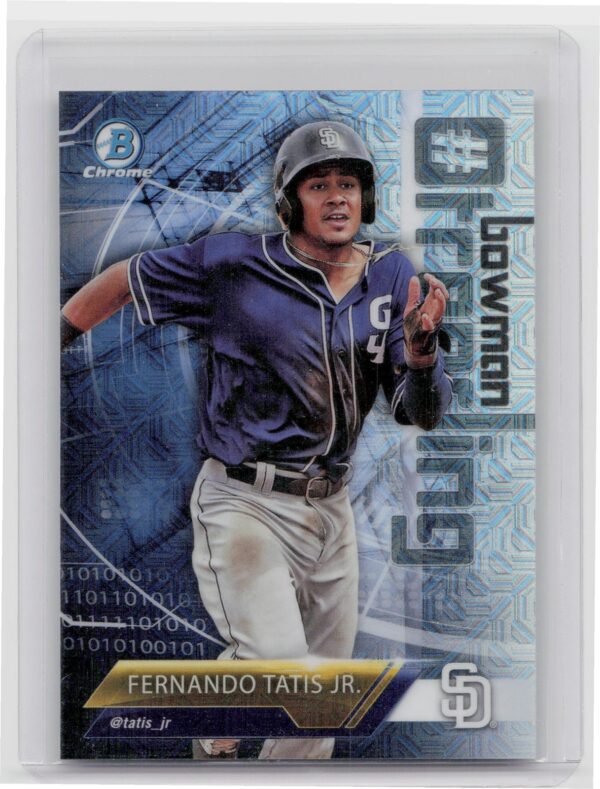 2018 Bowman Fernando Tatis Jr. ##-FT Padres Chrome #BowmanTrending