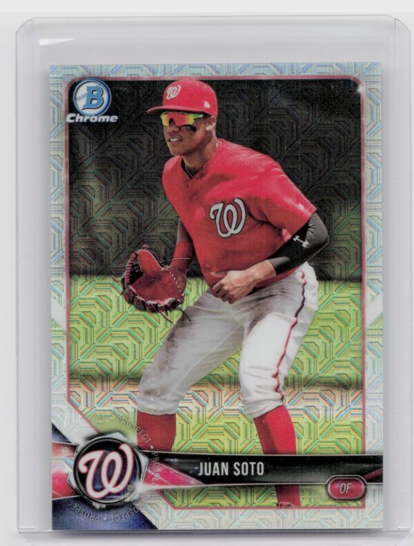 2018 Bowman Juan Soto #BCP52 Nationals Chrome Prospects Mojo Refractor