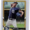 2018 Bowman Michel Baez /50 #BCP67 Padres Chrome Prospects Mojo Refractor Gold