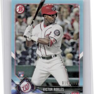 2018 Bowman Victor Robles Sky Blue /499 #6 Nationals