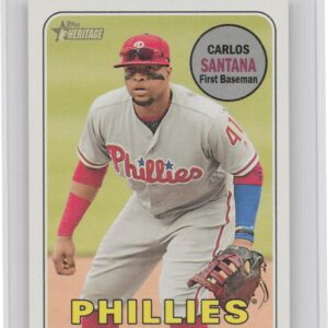 2018 Heritage Carlos Santana VAR SP #711 Phillies