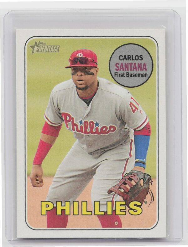2018 Heritage Carlos Santana VAR SP #711 Phillies