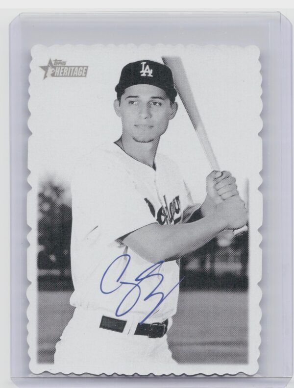 2018 Heritage Corey Seager #30 Dodgers 1969 Topps Deckle