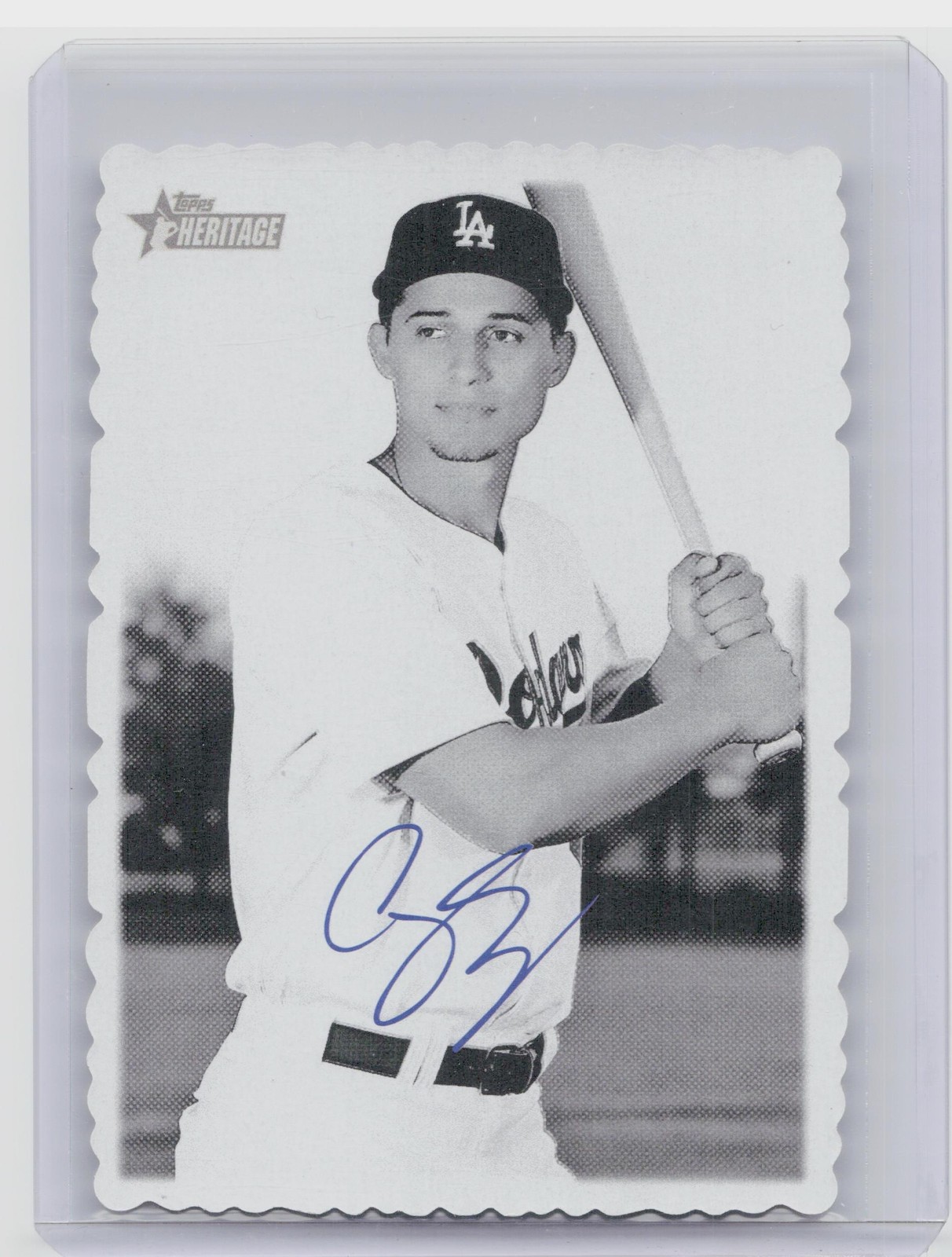 2018 Heritage Corey Seager #30 Dodgers 1969 Topps Deckle