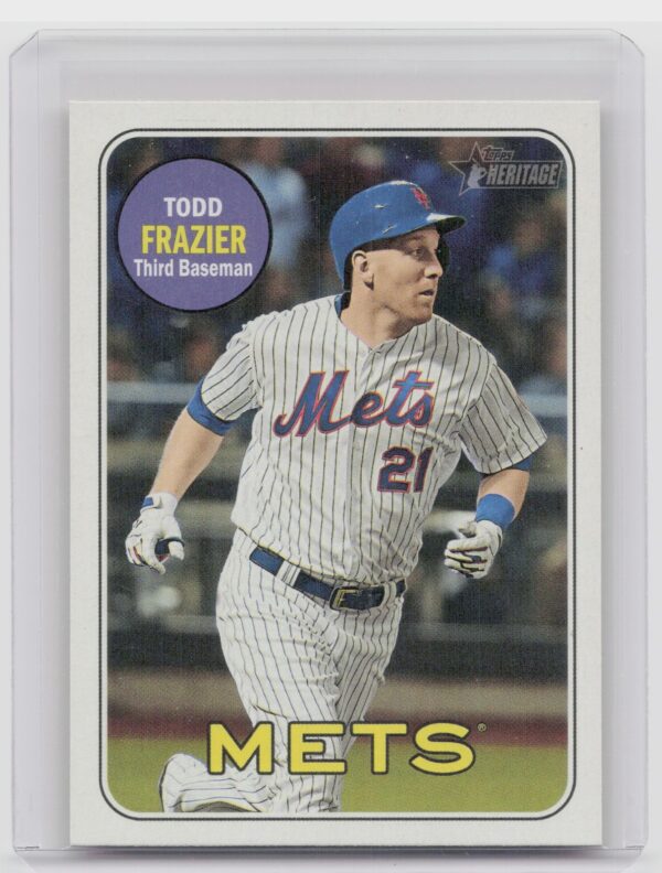 2018 Heritage Todd Frazier SP VAR #718 Mets