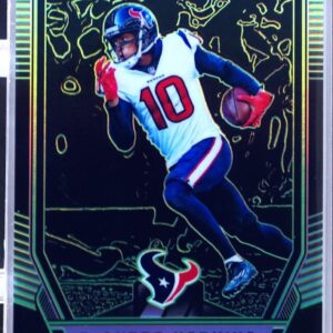 2018 Obsidian DeAndre Hopkins Electric Etch Green /25 #14 Texans