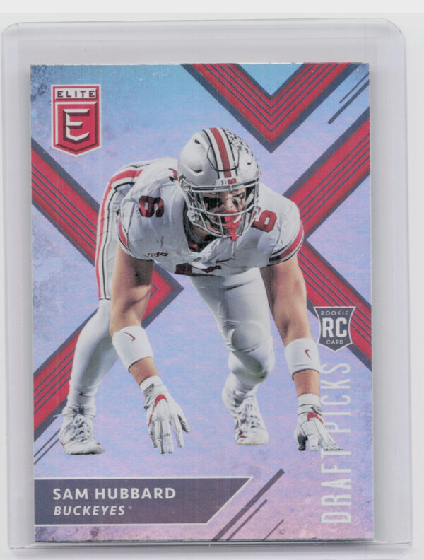 2018 Panini Elite Draft Picks Sam Hubbard VAR #150 Buckeyes