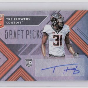 2018 Panini Elite Draft Picks Tre Flowers AU #249 Cowboys Draft Picks Autographs