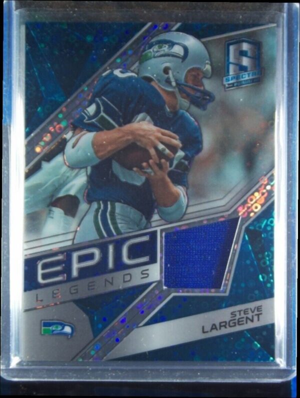 2018 Panini Spectra Steve Largent SN99 MEM #19 Seahawks Epic Legends Materials N