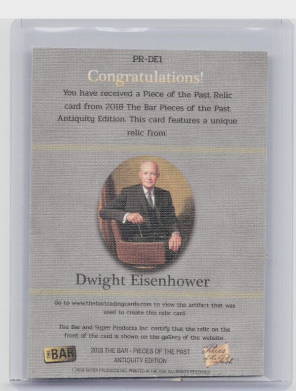 2018 The Bar Pieces of the Past  Antiquity Edition: Dwight Eisenhower PR-DE1 - Image 3