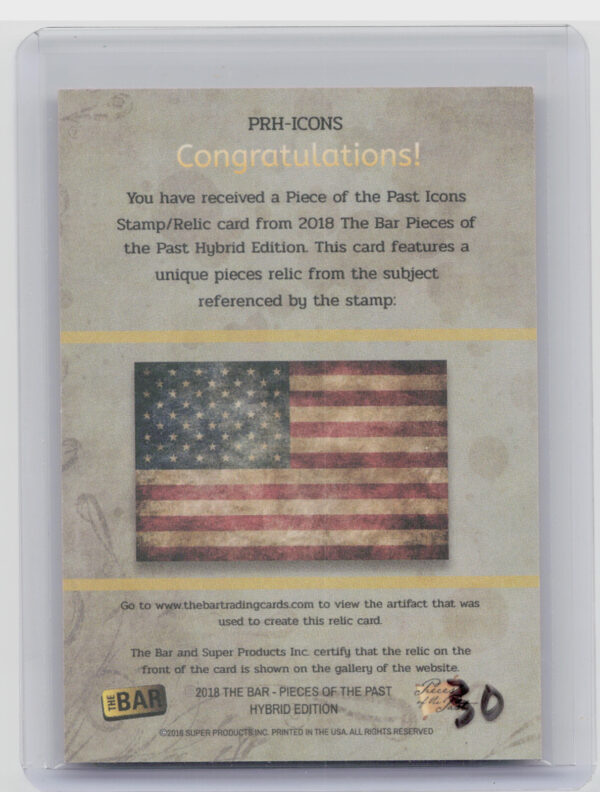 2018 The Bar Pieces of the Past Hybrid Edition Babe Ruth 13/14 - Image 3