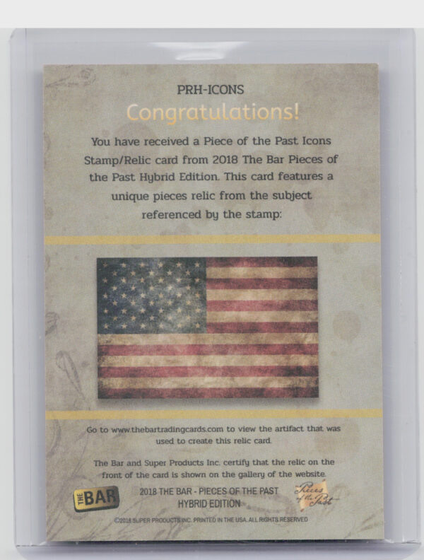 2018 The Bar Pieces of the Past Hybrid Edition:  Win With Dick Nixon 12/28 - Image 3